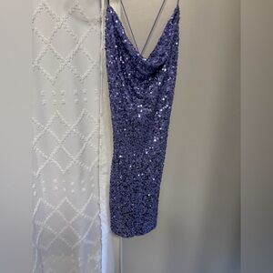 Windsor Purple Sequin Mini Dress